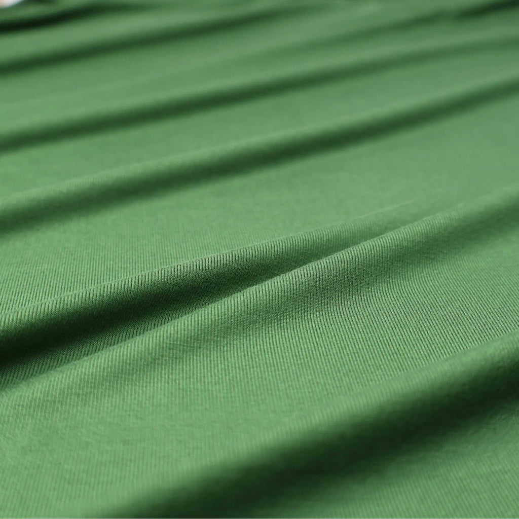 Flowy Bamboo Jersey in Leaf-Fabric-Frankie Rose Fabrics