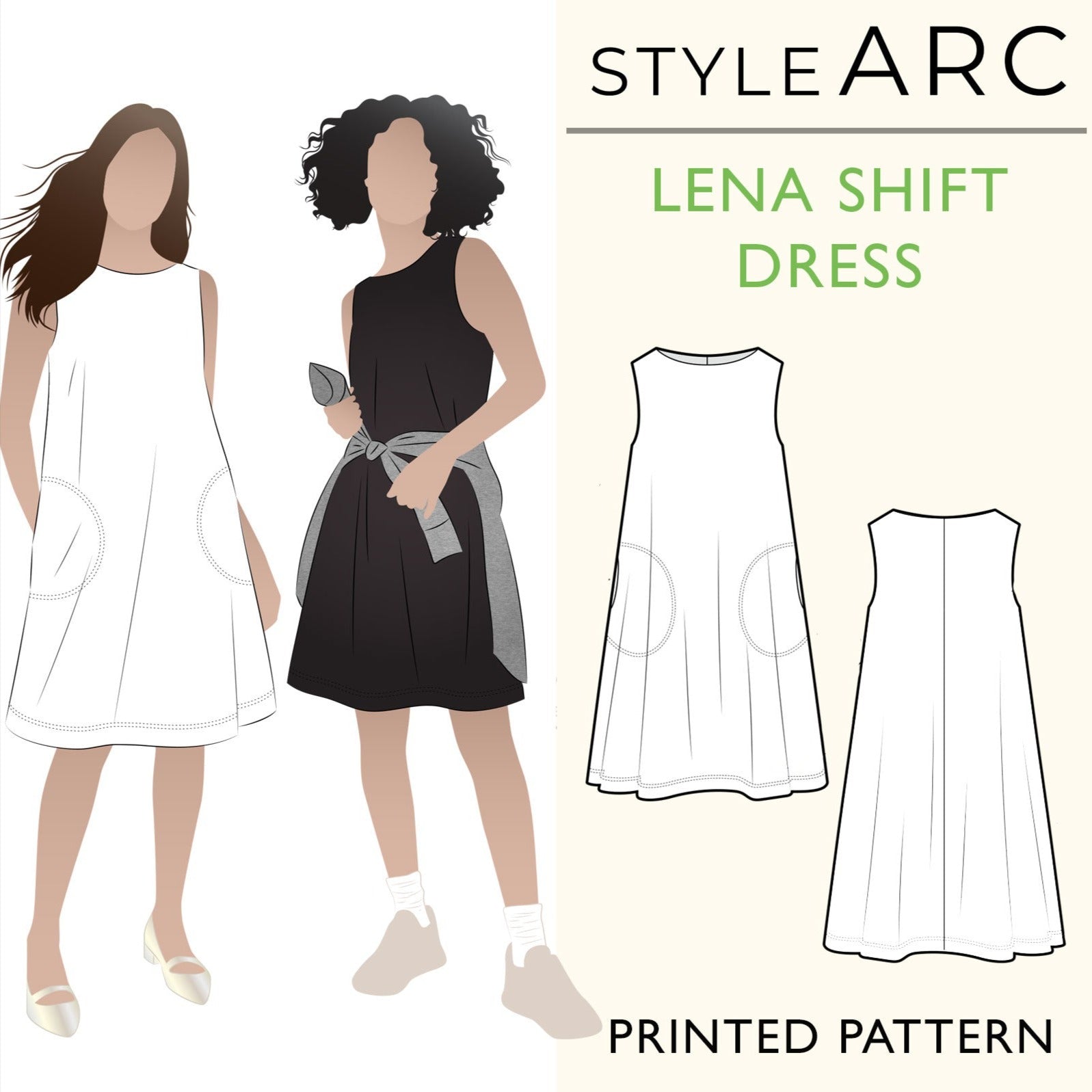 knee length dresses for ladies Tao Dress - Linen Shift Dress