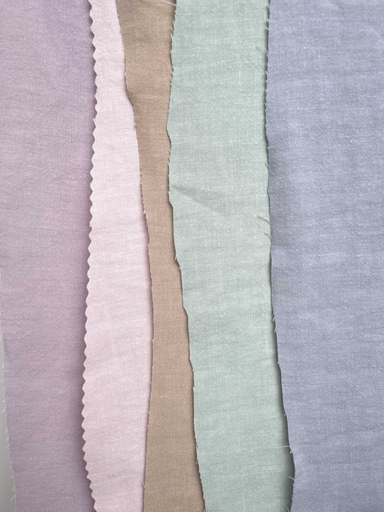 Soft Washed Lightweight Linen Fabric in Pink-Fabric-Frankie Rose Fabrics