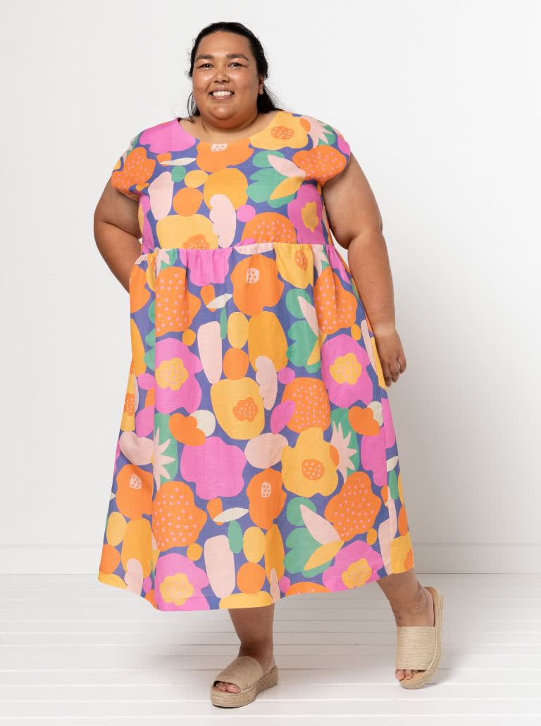 Montana Midi Dress Sewing Pattern by Style Arc, US Sizes 0-26