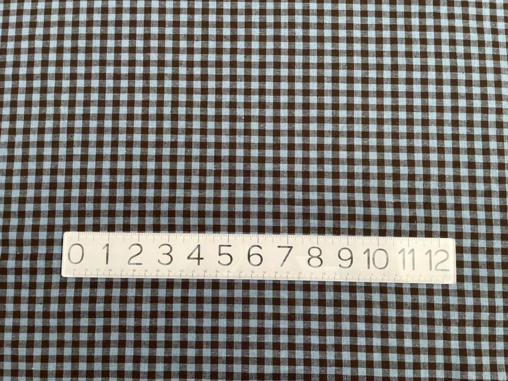 Northern Blues Linen Cotton Gingham by Merchant & Mills