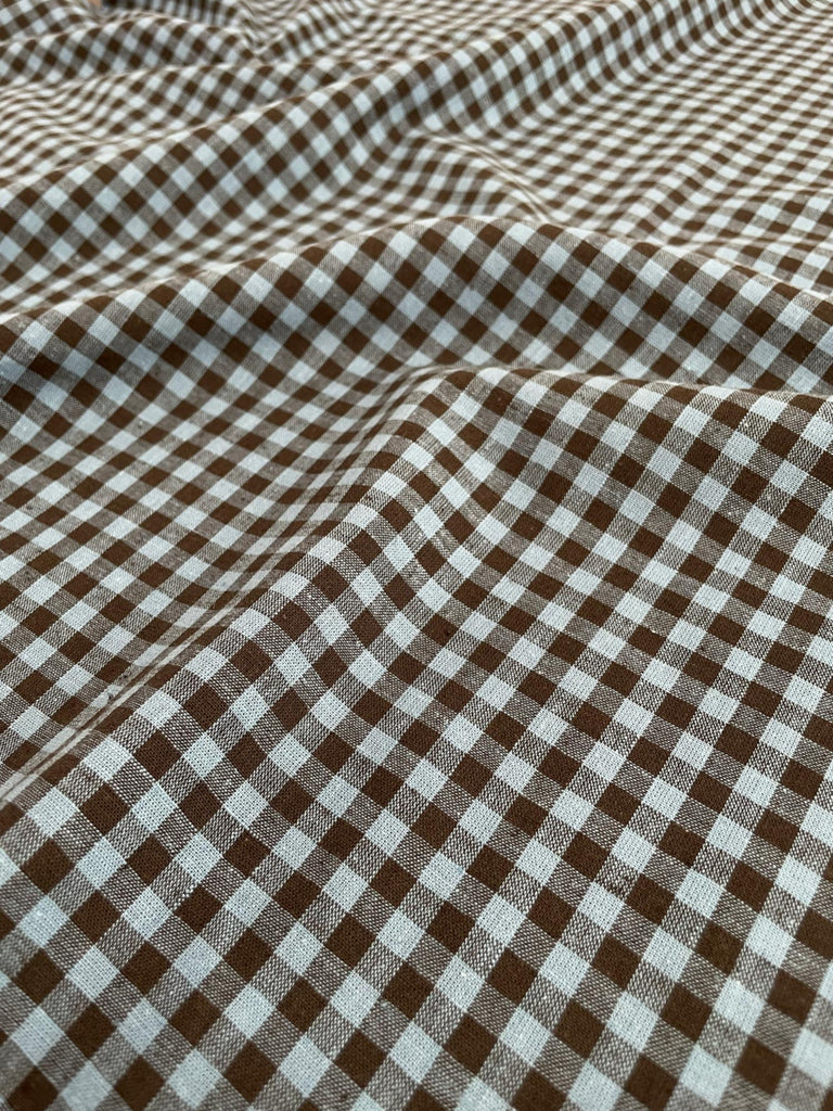 Northern Blues Linen Cotton Gingham by Merchant & Mills