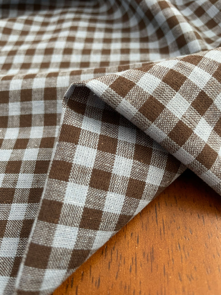 Northern Blues Linen Cotton Gingham by Merchant & Mills