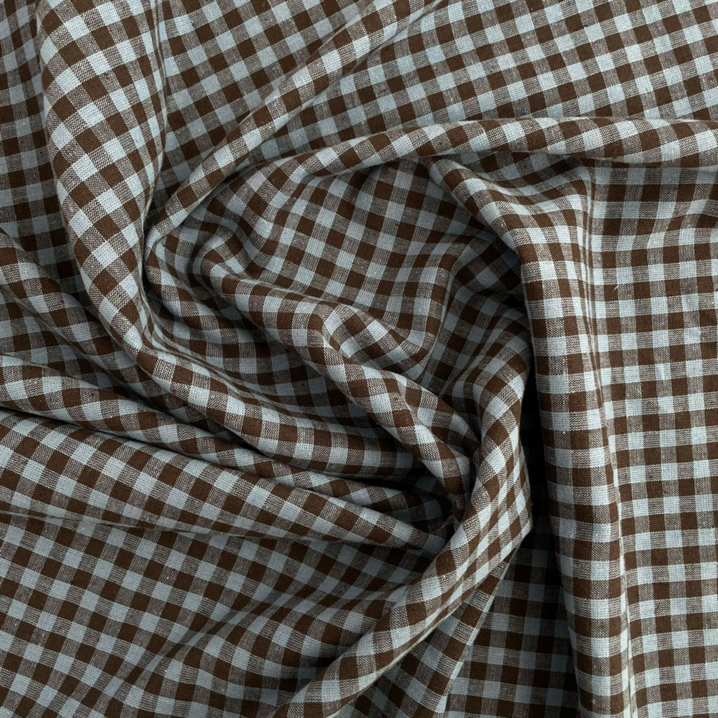 Northern Blues Linen Cotton Gingham by Merchant & Mills