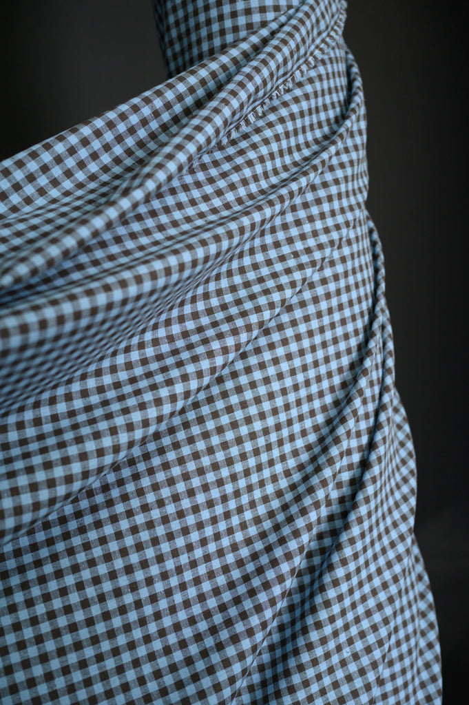 Northern Blues Linen Cotton Gingham by Merchant & Mills