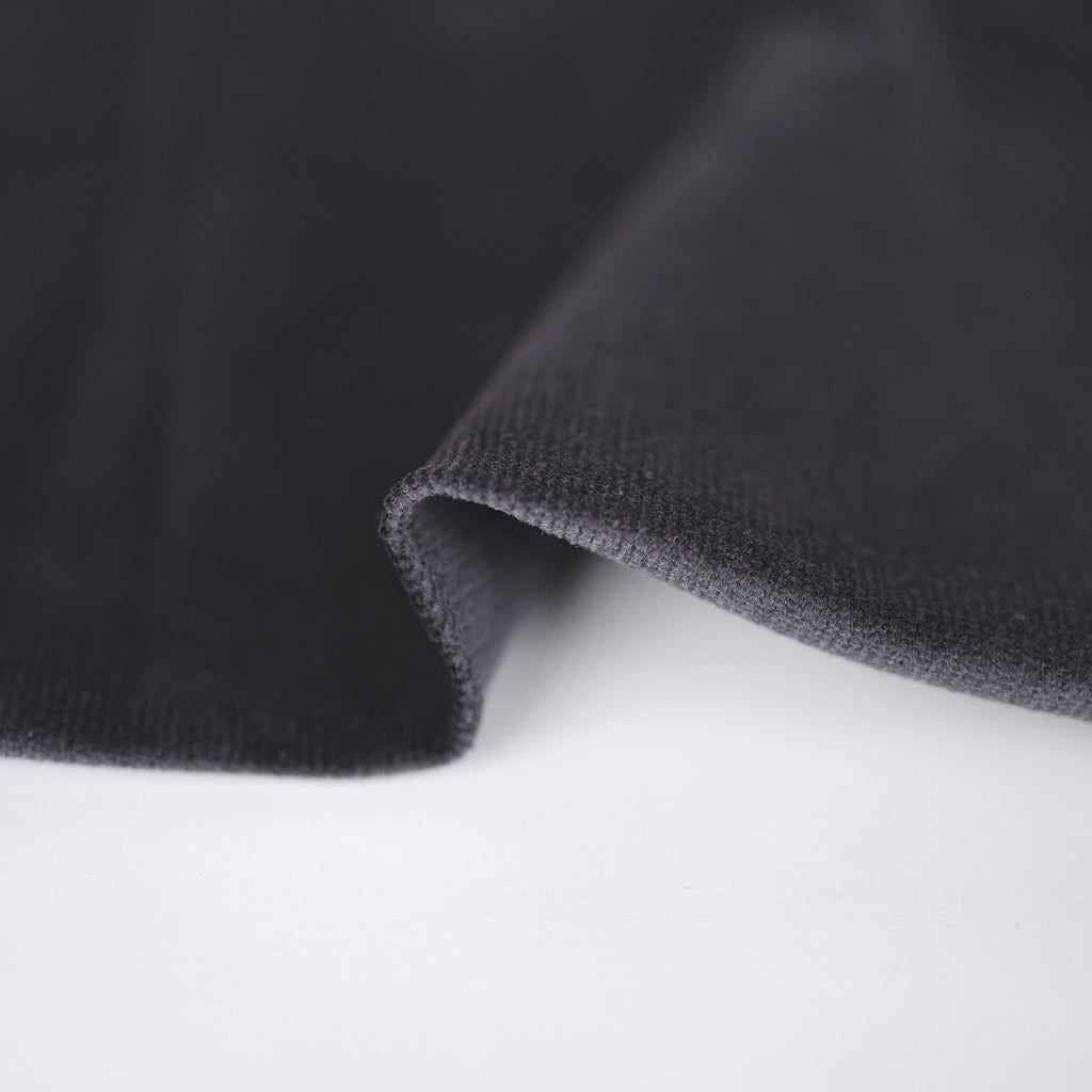 Velvety Pinwale Corduroy in Iron, 21 Wale-Fabric-Frankie Rose Fabrics