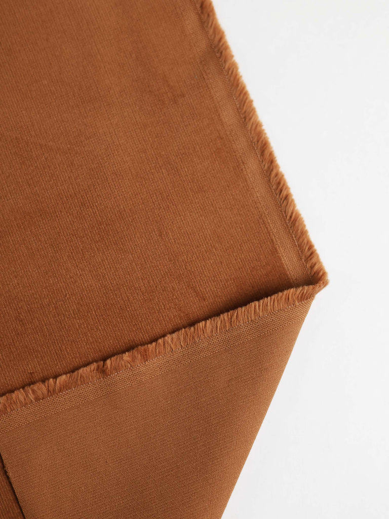 Velvety Pinwale Corduroy in Copper, 21 Wale-Fabric-Frankie Rose Fabrics