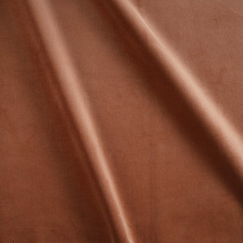 Velvety Pinwale Corduroy in Copper, 21 Wale-Fabric-Frankie Rose Fabrics