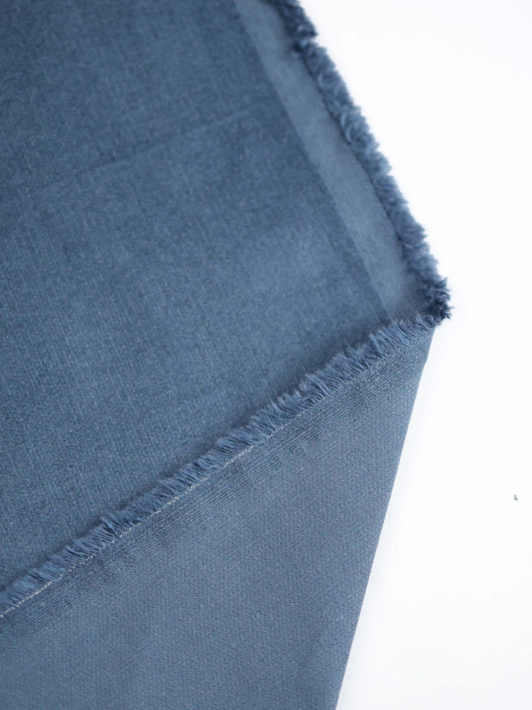 Velvety Pinwale Corduroy in Demin Blue, 21 Wale-Fabric-Frankie Rose Fabrics