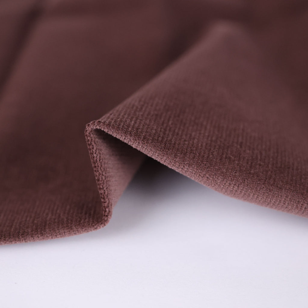 Velvety Pinwale Corduroy in Plum, 21 Wale-Fabric-Frankie Rose Fabrics