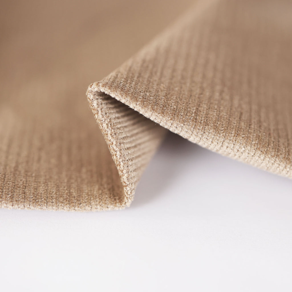 Velvety Pinwale Corduroy in Fawn, 21 Wale-Fabric-Frankie Rose Fabrics