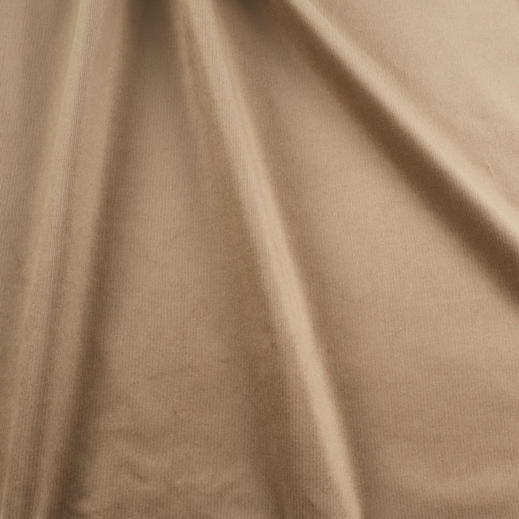 Velvety Pinwale Corduroy in Fawn, 21 Wale-Fabric-Frankie Rose Fabrics