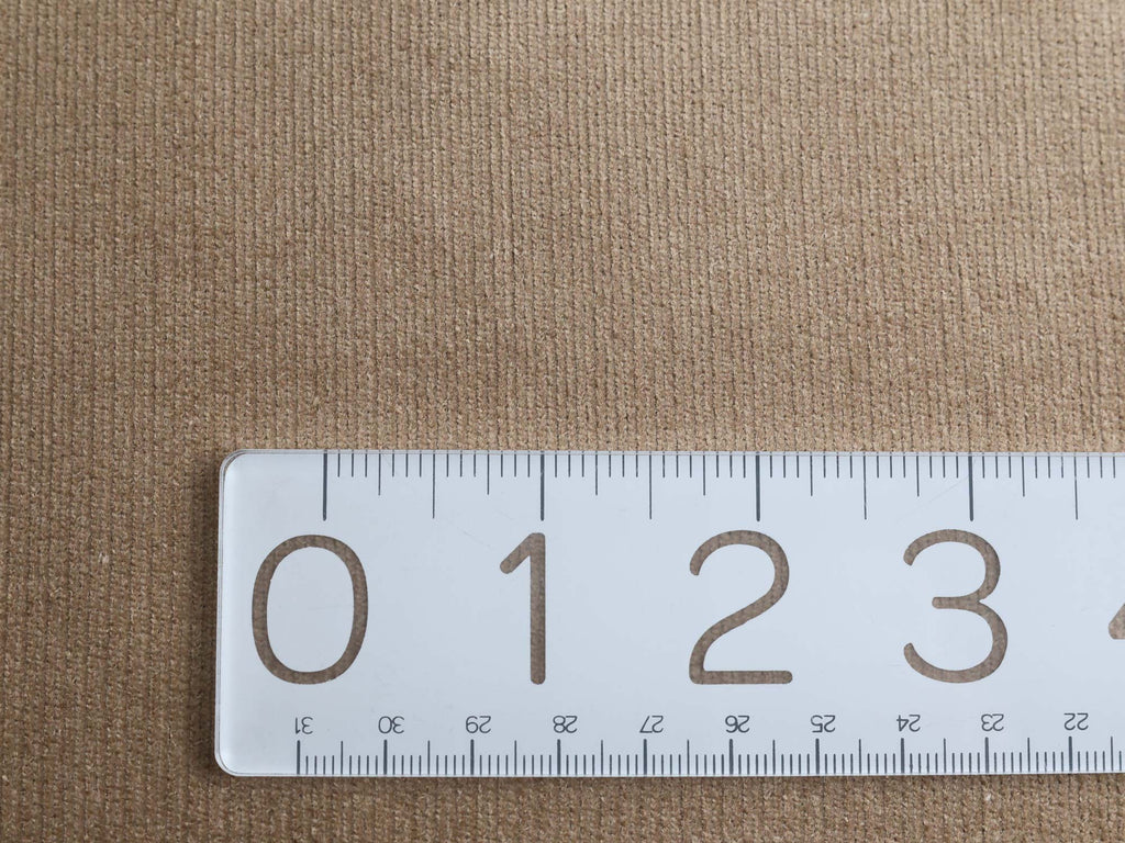 Velvety Pinwale Corduroy in Fawn, 21 Wale-Fabric-Frankie Rose Fabrics