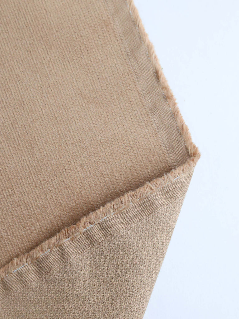 Velvety Pinwale Corduroy in Fawn, 21 Wale-Fabric-Frankie Rose Fabrics