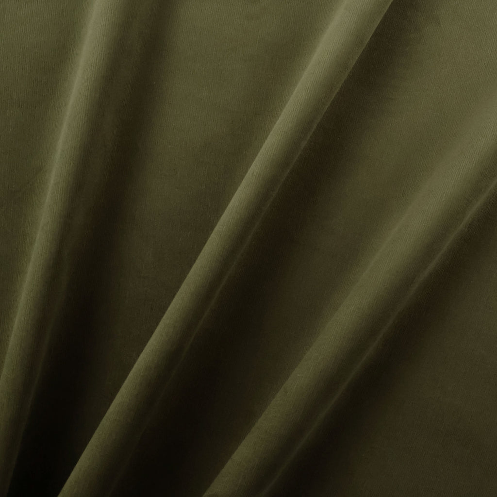 Velvety Pinwale Corduroy in Moss, 21 Wale-Fabric-Frankie Rose Fabrics