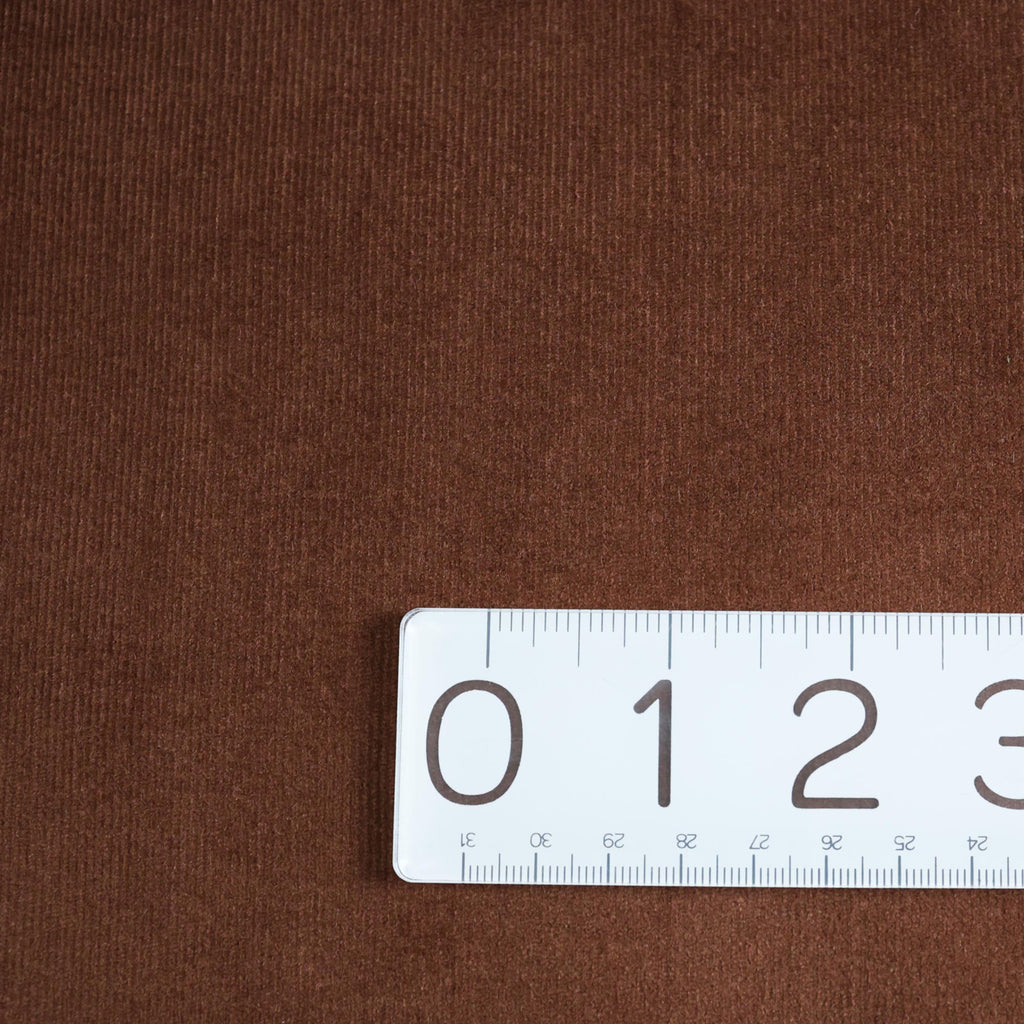 Velvety Pinwale Corduroy in Nutmeg, 21 Wale-Fabric-Frankie Rose Fabrics
