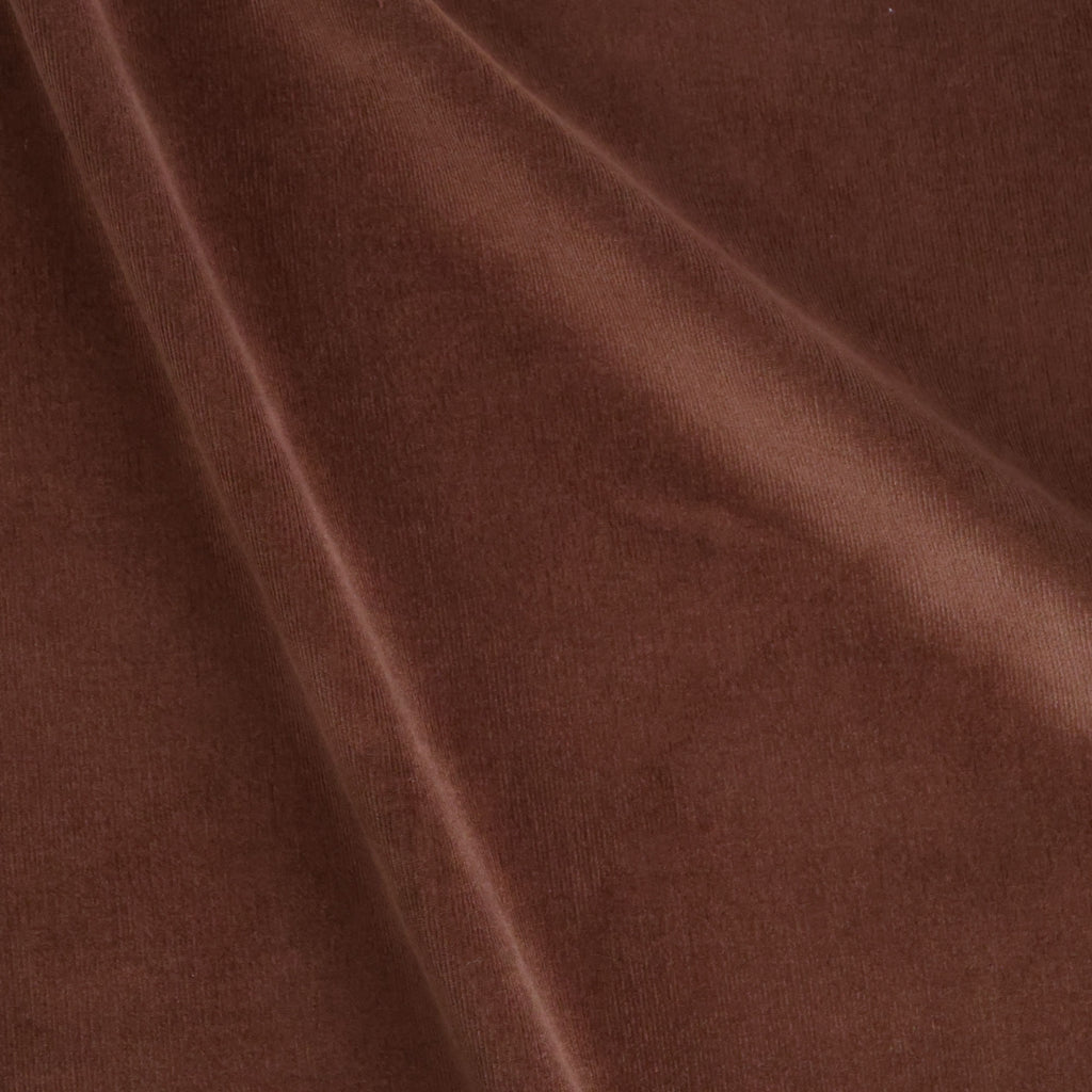 Velvety Pinwale Corduroy in Nutmeg, 21 Wale-Fabric-Frankie Rose Fabrics