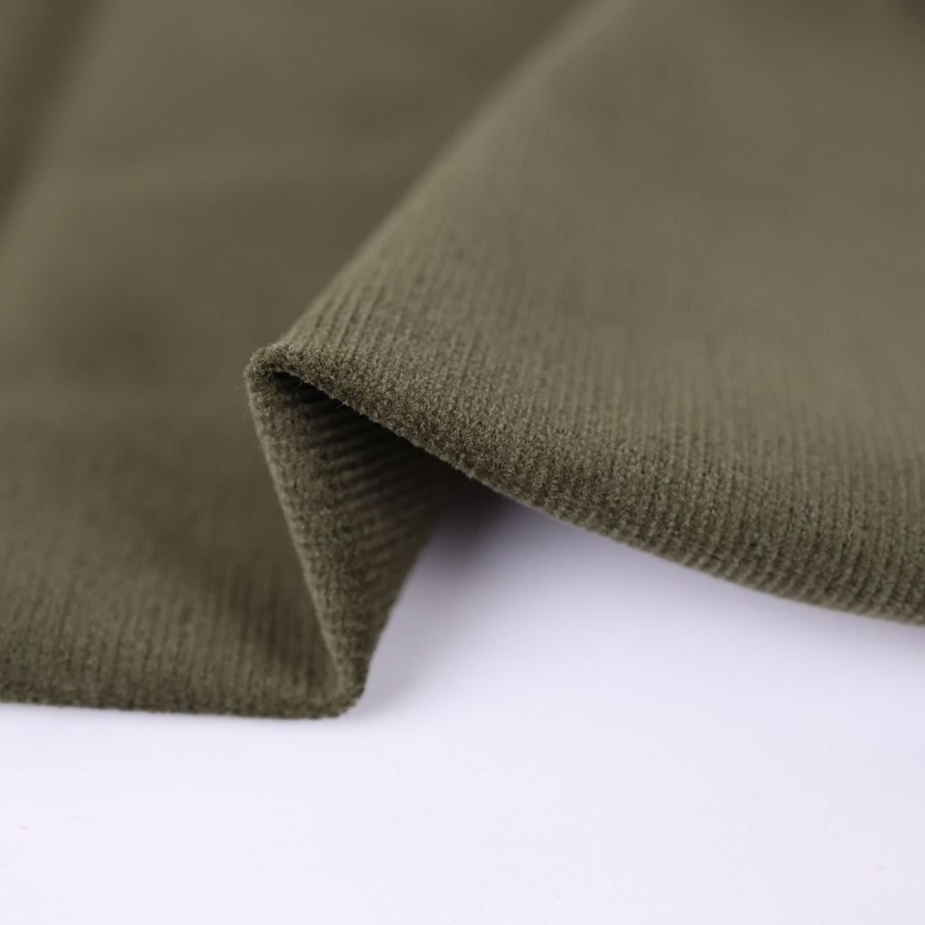 Velvety Pinwale Corduroy in Pine, 21 Wale-Fabric-Frankie Rose Fabrics