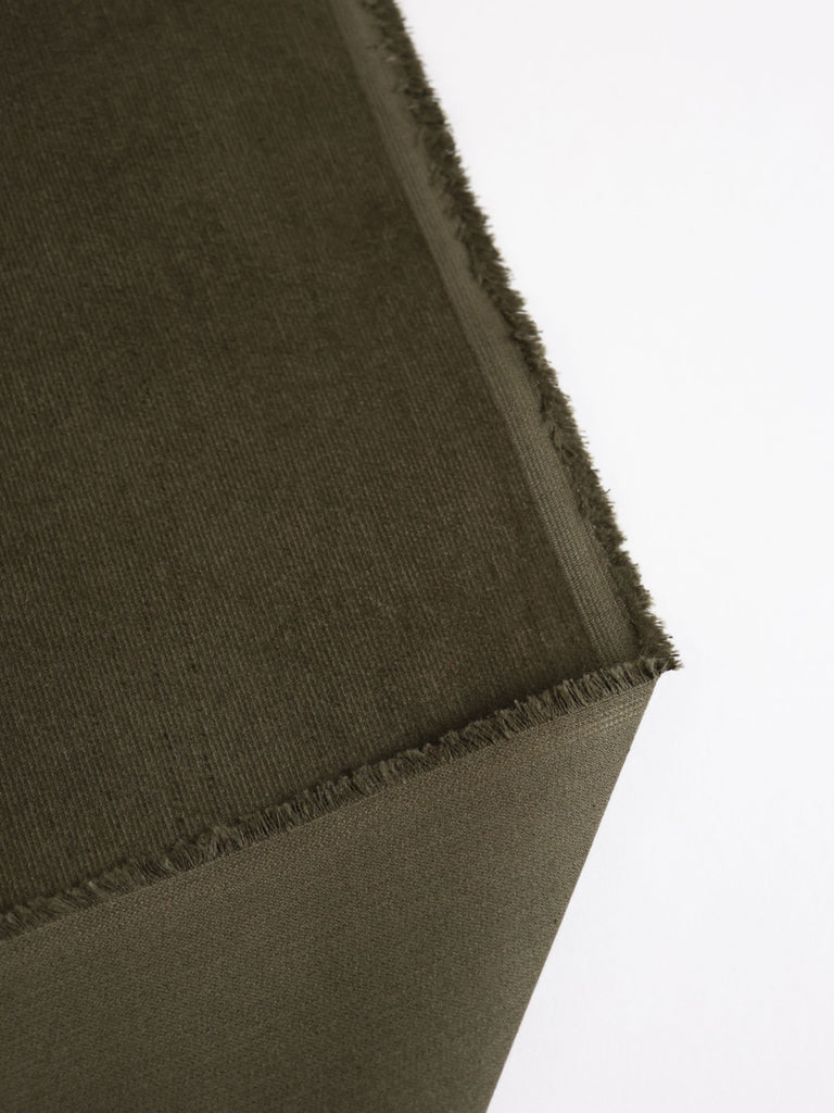 Velvety Pinwale Corduroy in Pine, 21 Wale-Fabric-Frankie Rose Fabrics