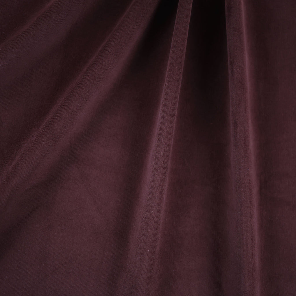 Velvety Pinwale Corduroy in Raisin, 21 Wale-Fabric-Frankie Rose Fabrics