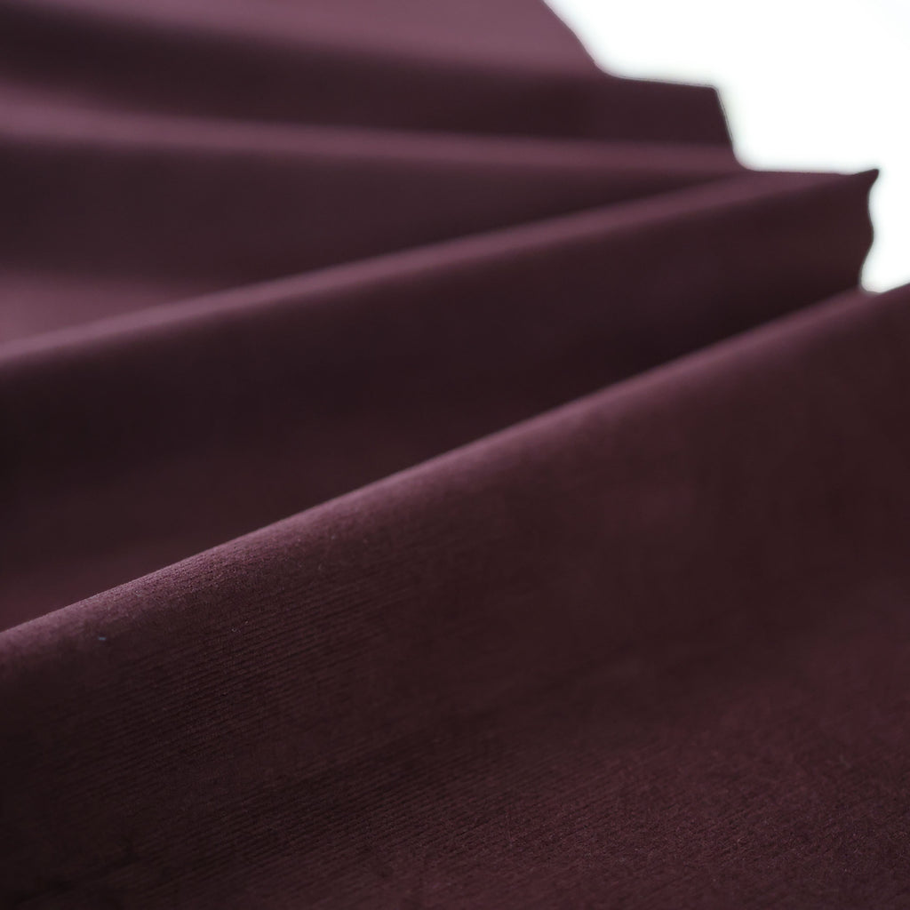 Velvety Pinwale Corduroy in Raisin, 21 Wale-Fabric-Frankie Rose Fabrics