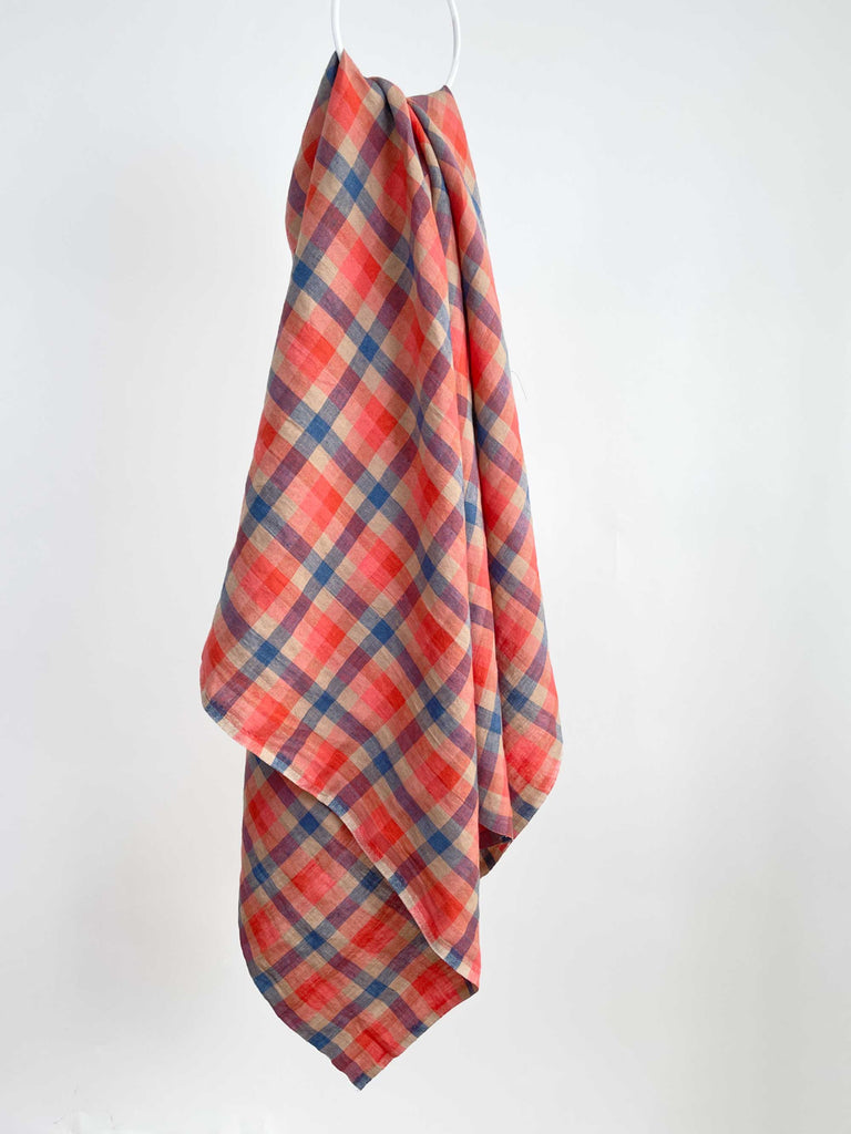 Nova Linen Gingham Fabric-Fabric-Frankie Rose Fabrics