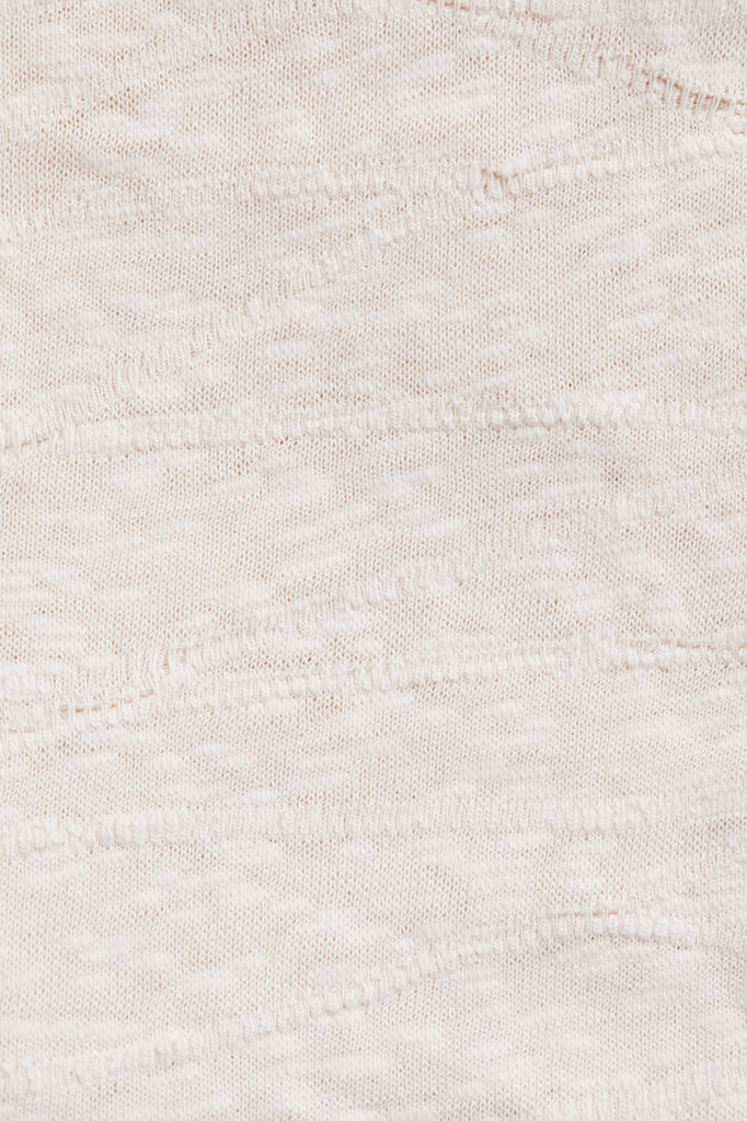 Organic Cotton Slub Sweater Knit in Creamy White-Fabric-Frankie Rose Fabrics