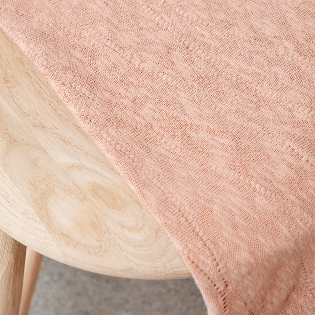 Organic Cotton Sweater Knit Slub in Antique Rose-Fabric-Frankie Rose Fabrics