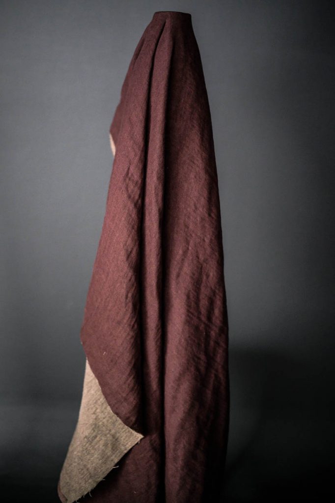 Wool Linen Double Gauze from Merchant & Mills in Oxblood