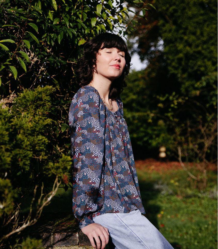 French Viscose Challis in Botanical Garden-Fabric-Frankie Rose Fabrics