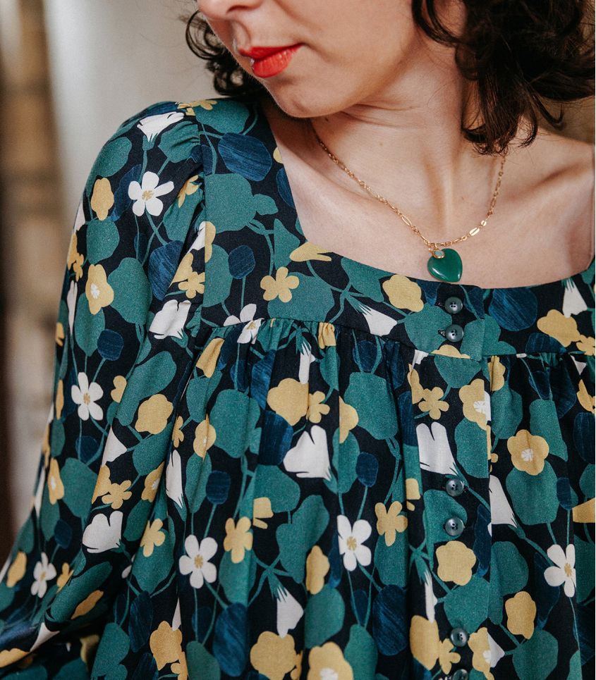 Viscose Challis in Capucine-Fabric-Frankie Rose Fabrics