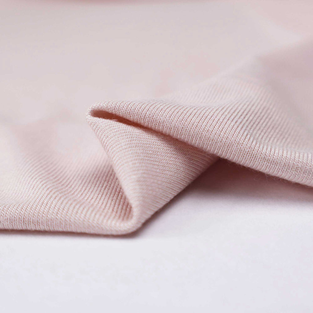 Flowy Bamboo Jersey in Shell Pink-Fabric-Frankie Rose Fabrics