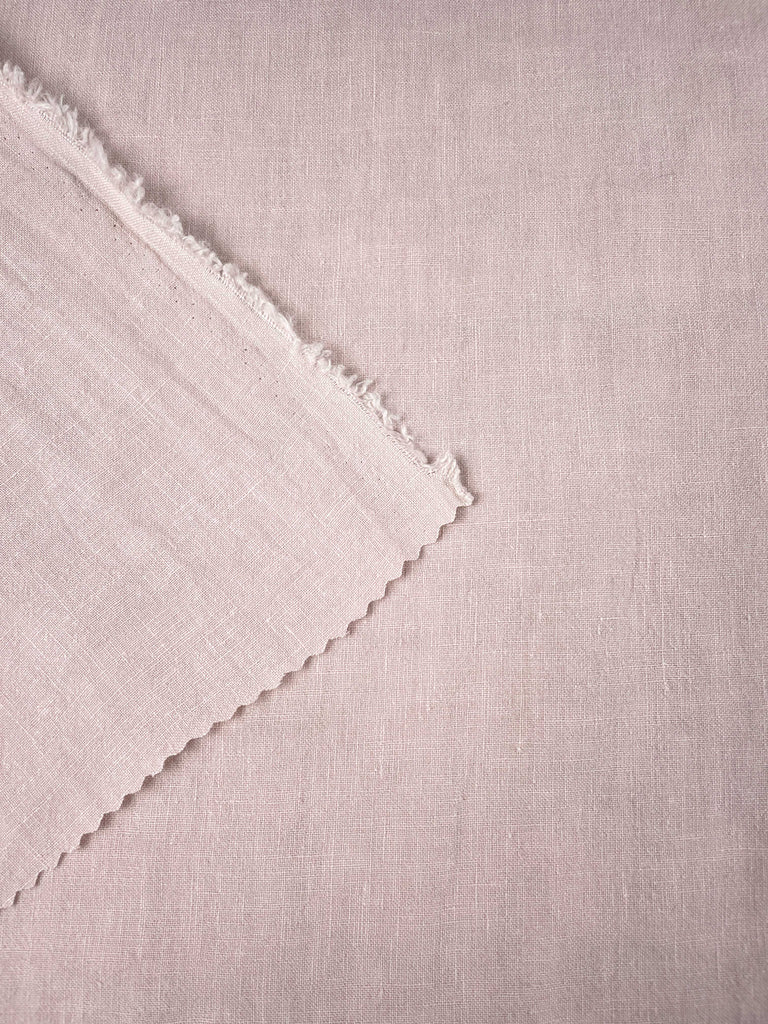 Soft Washed Lightweight Linen Fabric in Pink-Fabric-Frankie Rose Fabrics