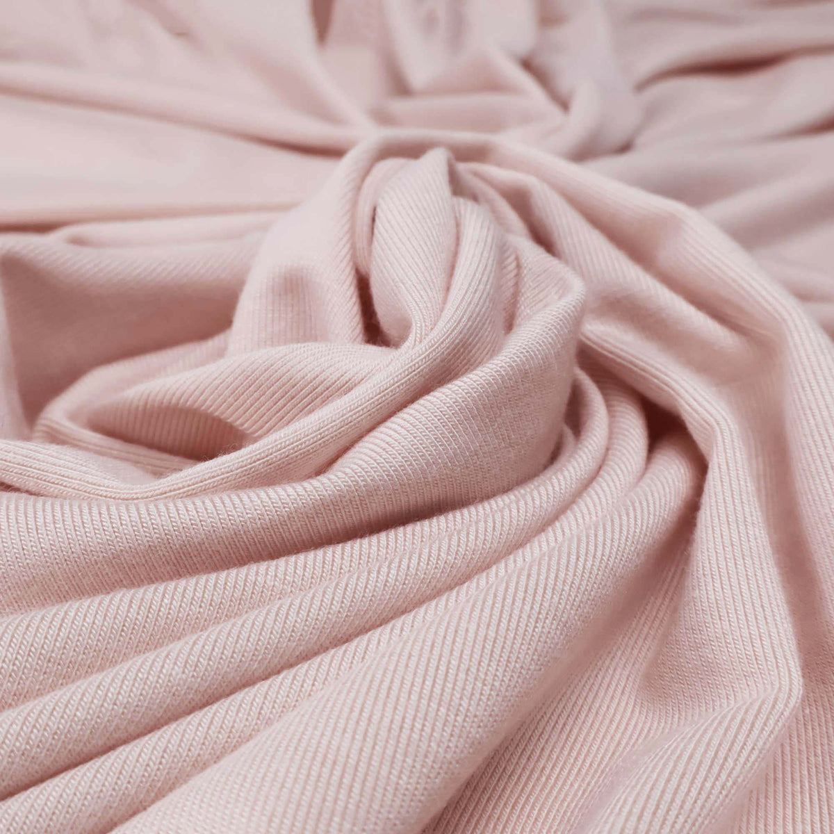 Bamboo Jersey Fabric by the Yard for Clothing in Shell Pink | Frankie ...