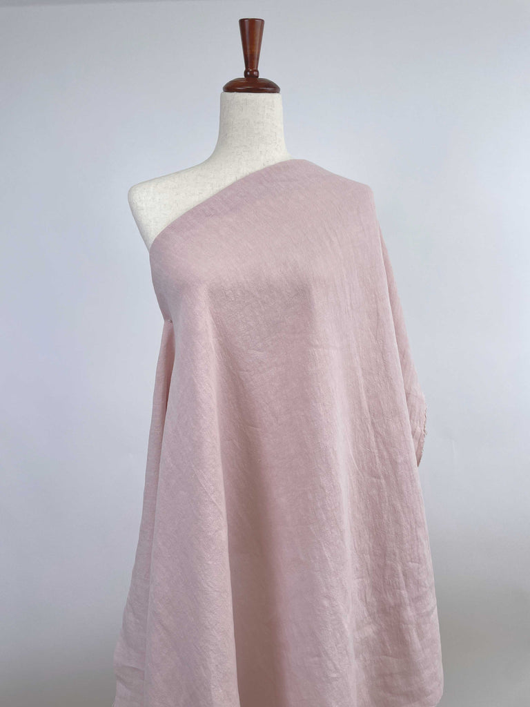 Soft Washed Lightweight Linen Fabric in Pink-Fabric-Frankie Rose Fabrics