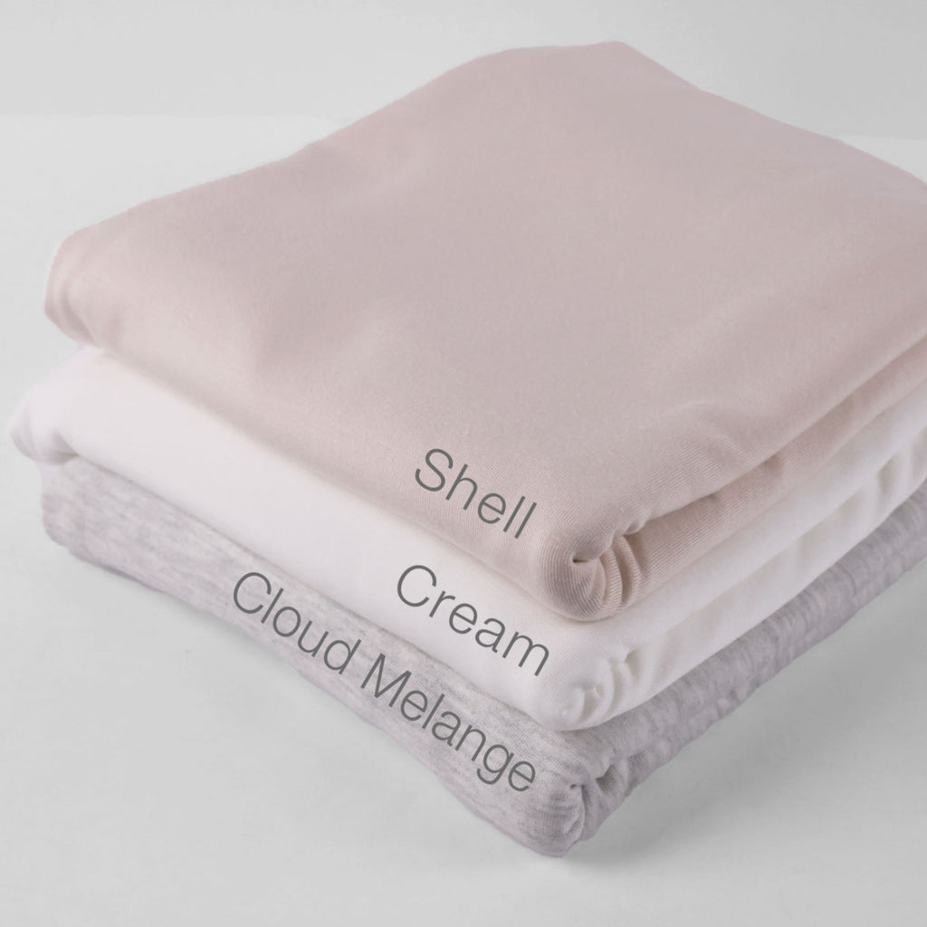 Flowy Bamboo Jersey in Shell Pink-Fabric-Frankie Rose Fabrics