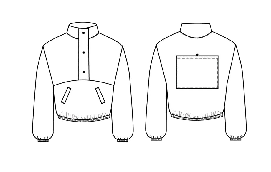 Pogonic Pullover Sewing Pattern-Sewing Pattern-Frankie Rose Fabrics