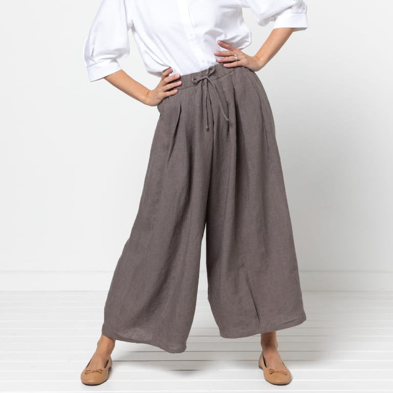 Reeve Woven Culotte Sewing Pattern, US Sizes 0-26-Sewing Pattern-Frankie Rose Fabrics