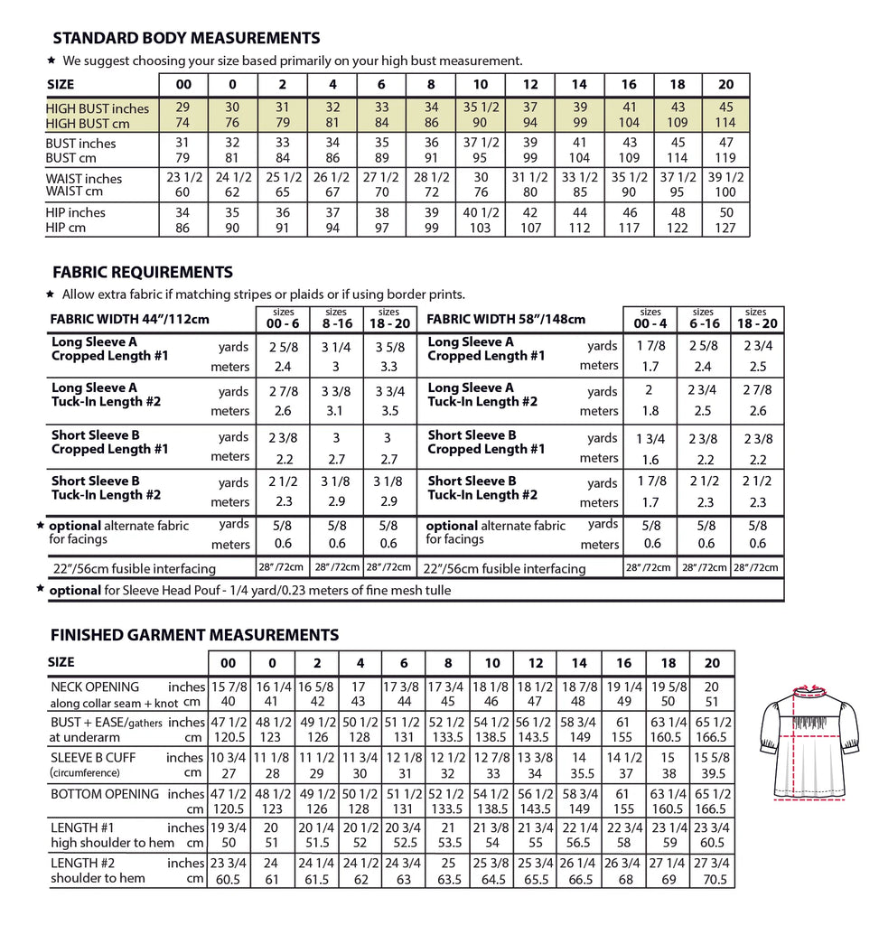 Regalia Blouse Sewing Pattern | Sizes 00-20-Sewing Pattern-Frankie Rose Fabrics