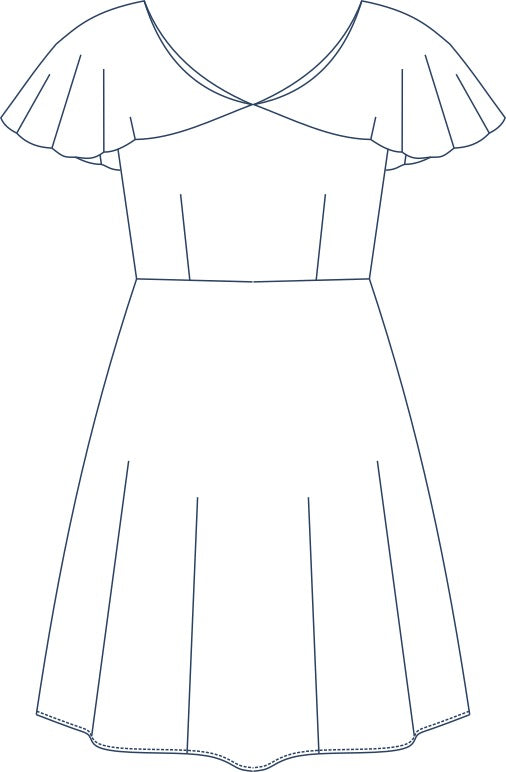 Belle Des Champs Dress Pattern | Frankie Rose Fabrics