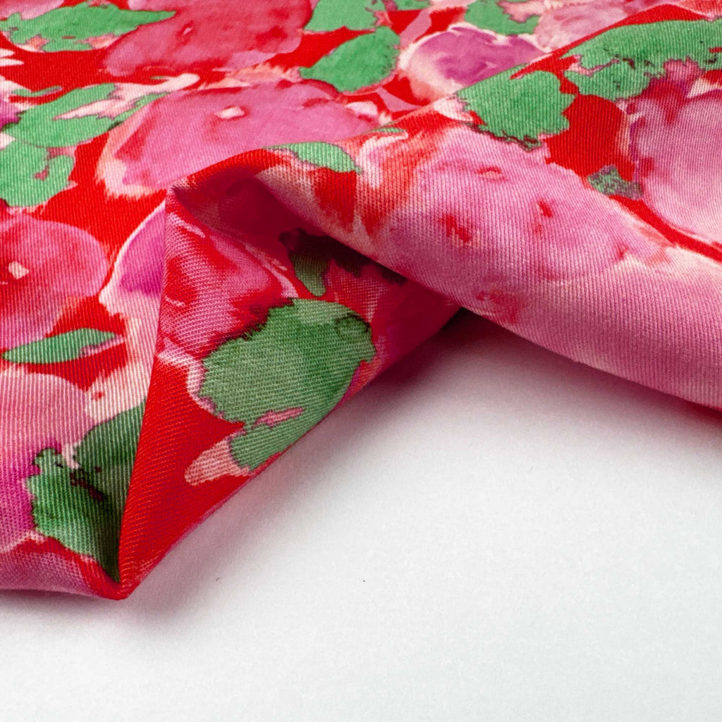 Rose Garden Tencel Rayon Challis Fabric-Fabric-Frankie Rose Fabrics