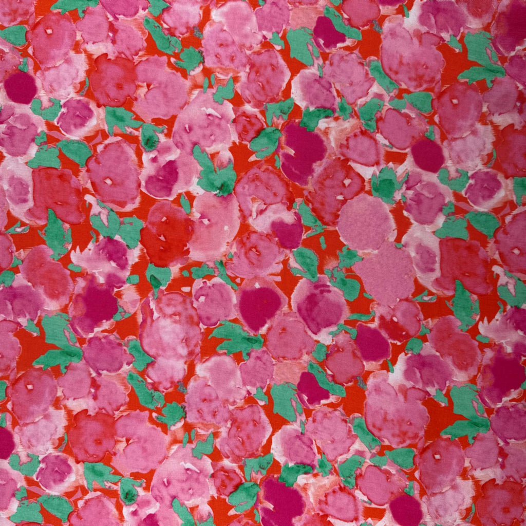 Rose Garden Tencel Rayon Challis Fabric-Fabric-Frankie Rose Fabrics