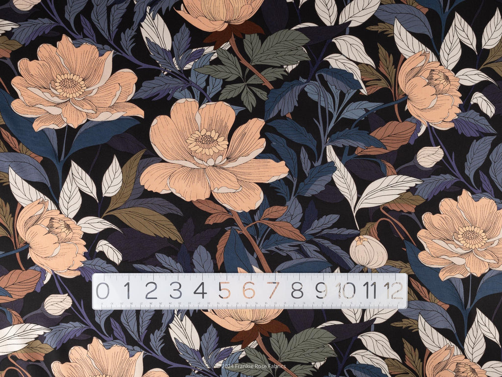 Ecovero Viscose Rayon Satin in Pasture Rose-Fabric-Frankie Rose Fabrics