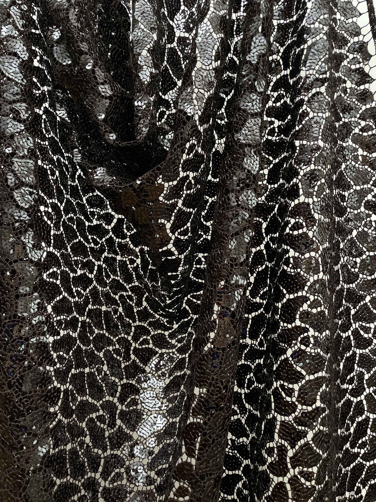 Deadstock Sequined Lace from Spain-Fabric-Frankie Rose Fabrics