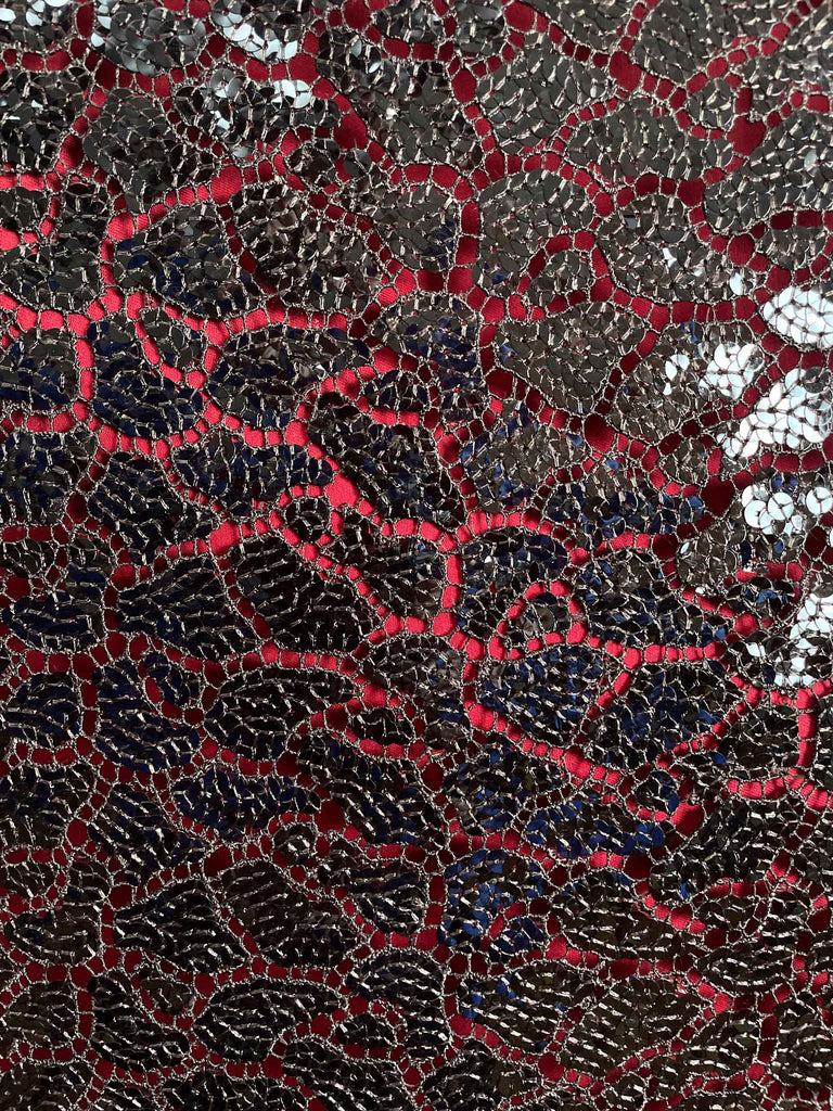 Deadstock Sequined Lace from Spain-Fabric-Frankie Rose Fabrics
