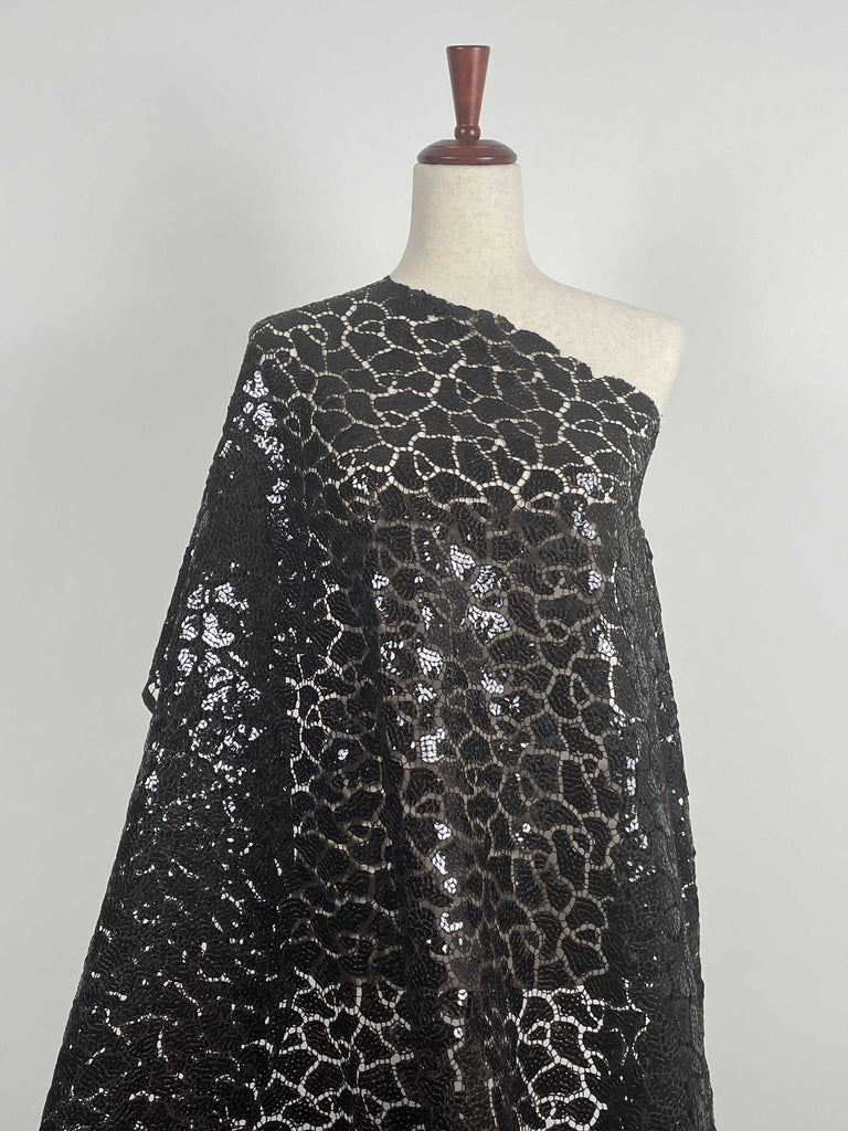 Deadstock Sequined Lace from Spain-Fabric-Frankie Rose Fabrics