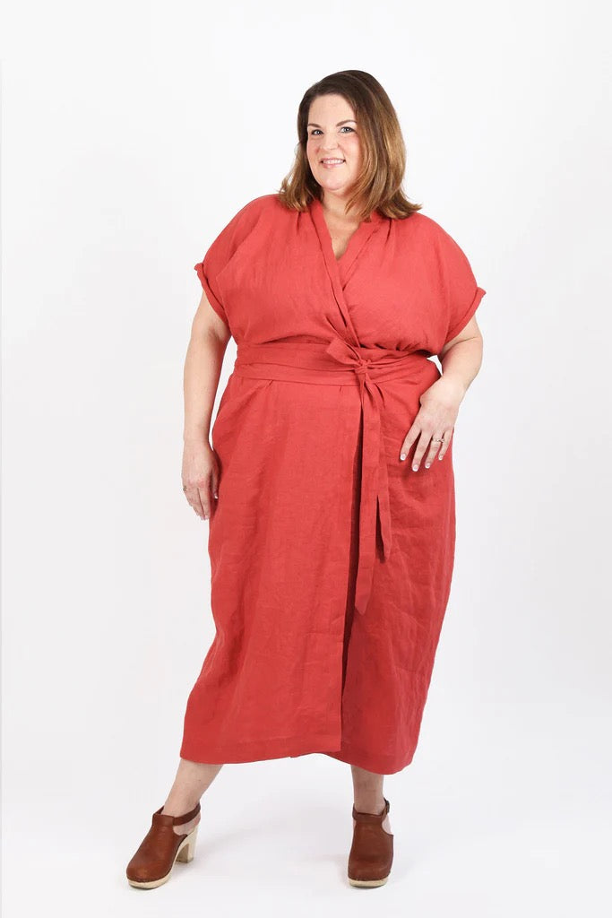 Wildwood Wrap Dress Plus Size Pattern | Frankie Rose Fabrics