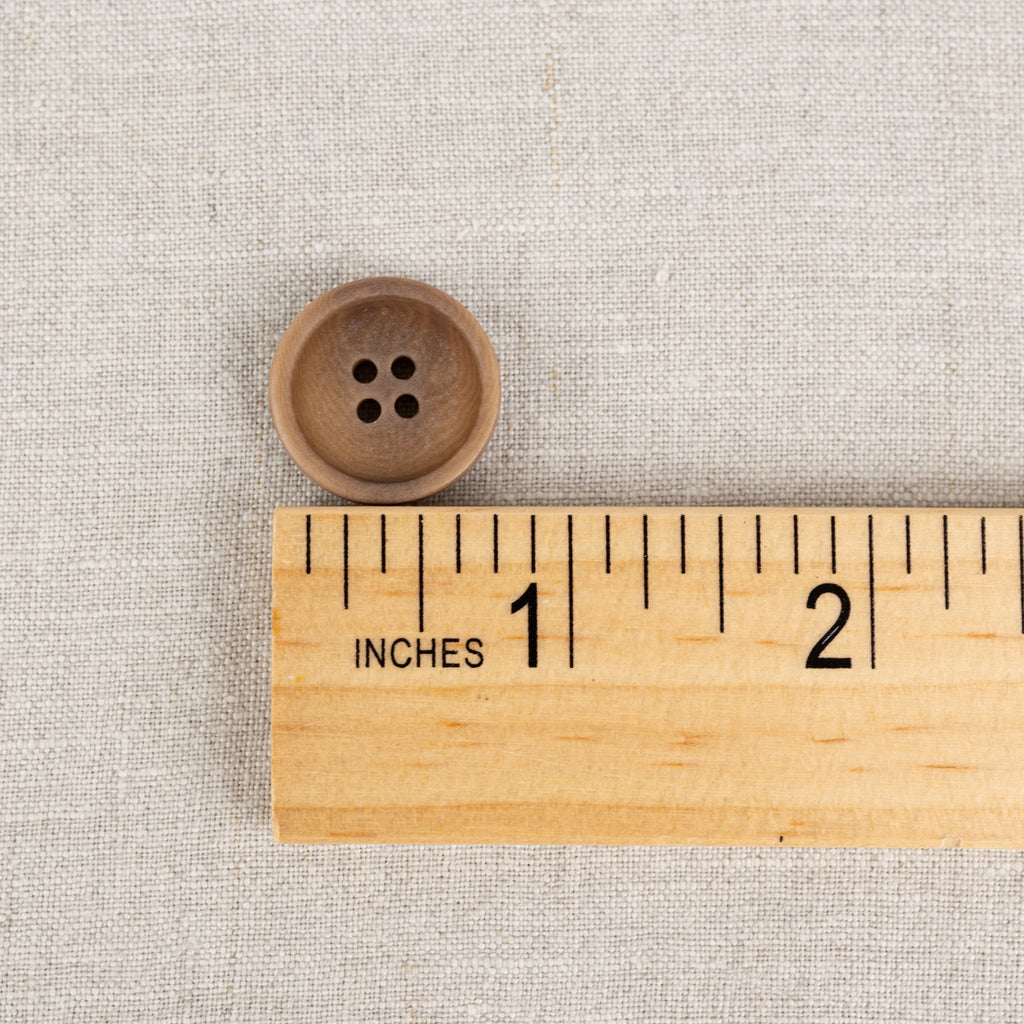 Blaze Corozo Buttons in Camel - 20mm-Snaps and Buttons-Frankie Rose Fabrics