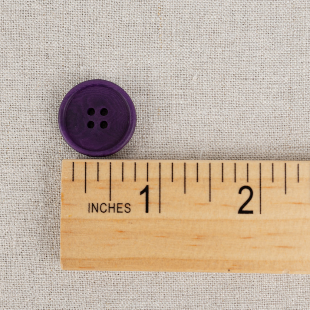 Blaze Corozo Buttons in Plum - 20mm-Snaps and Buttons-Frankie Rose Fabrics