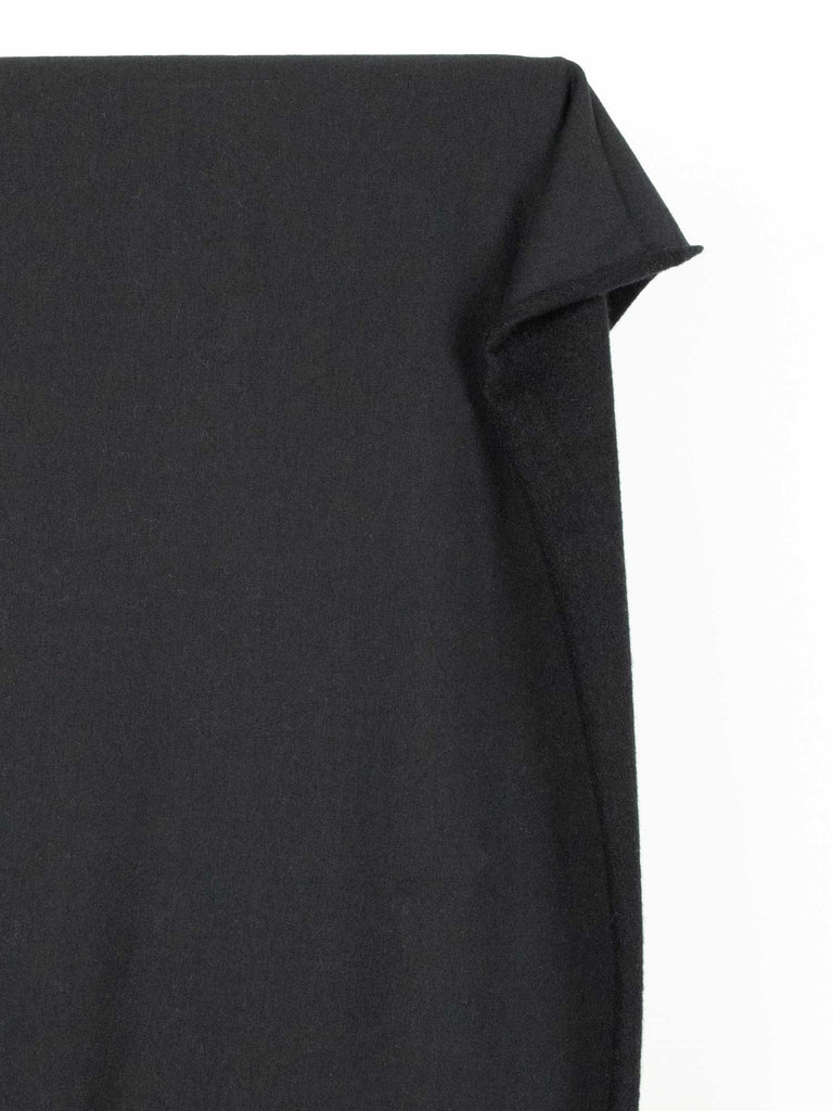 Bamboo Cotton Dream Fleece in Black-Fabric-Frankie Rose Fabrics